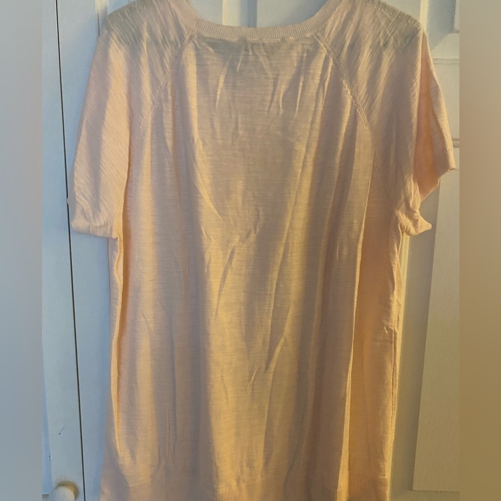 NWT LIght Pink Ann Taylor Loft Light Pink Plus Size Sweater, Women's 16/18 - Picture 9 of 10